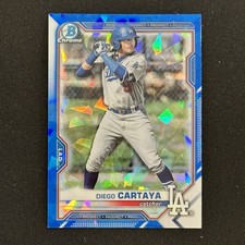 2021 Bowman Draft Chrome Diego Cartaya Sapphire #BDC-155 Dodgers
