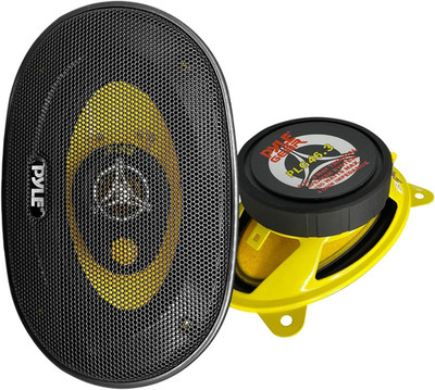 Pyle Car Three-Way Speaker System-Pro 4X6Inch 180W 4Ohm Mid Tweeter Component Au