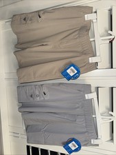 NWT Columbia PFG Omni Shade Youth LARGE BACKCAST 2 Shorts - Light Grey POCKETS