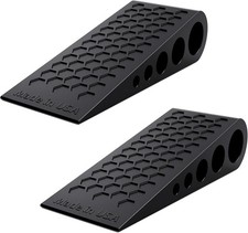 Premium Rubber Door Stoppers Bottom of Door Stop Wedge Made in USA Heavy Duty 2P