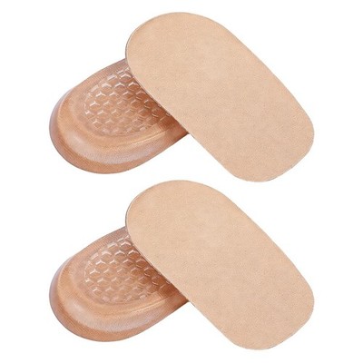 2Pairs Gel Heel Lifts 1/2 Inch Gel Height Increase Insoles for Shock Absorpti...