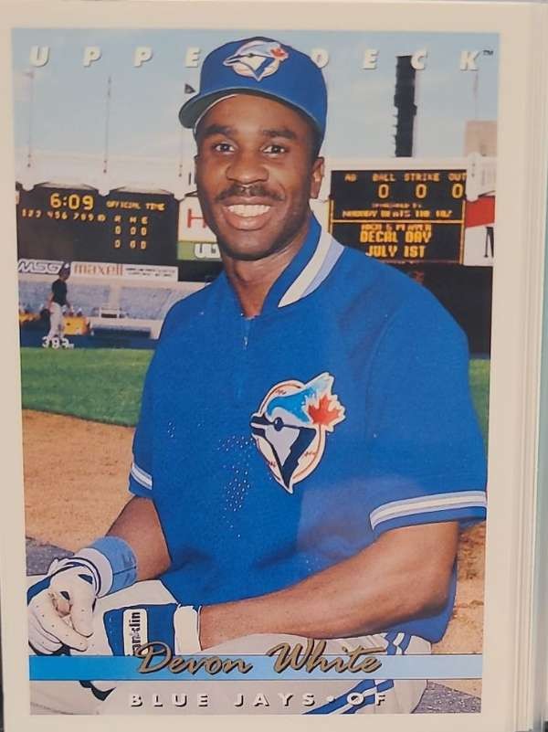 1993 Upper Deck - Gold Hologram Devon White #346 Toronto Blue Jays