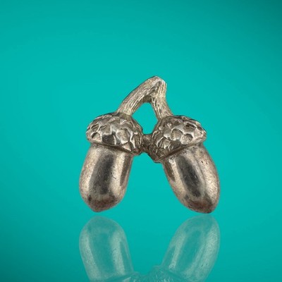 Rare Vintage Tiffany & Co Sterling Silver Acorn Pendant