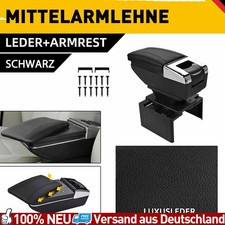 Auto Mittelarmlehne mit Staufach Armlehne Kunstleder Schwarz Universal NEU