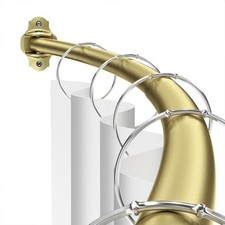 Shower Curtain Rod Curved, Adjustable 40-72 inches Extra Wide Curved Shower