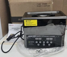 CREWORKS 3L Ultrasonic Cleaner Industry Heated Timer Digital Jewelry Glasses