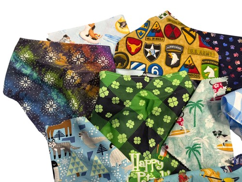 Bulk Mixed Lot of Over 10 Dog Bandanas All Sizes