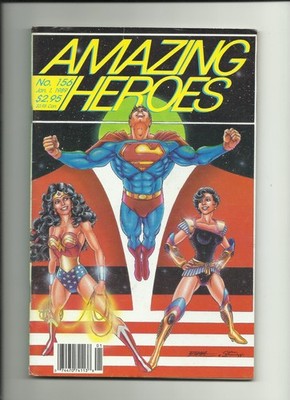 Fantagraphics - Amazing Heroes 28 & 156 - Previews Atom Superman Wonder Woman