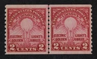 CKStamps: US Stamps Collection Scott#656 Mint LH OG Line Pair