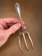 Neptune's Trident Meat Fork Sterling Silver Kenilworth 1887 International 7.25"
