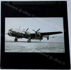 WW2  an RAF Handley Page Halifax Mk I - with battle worn paint  - lantern Slide
