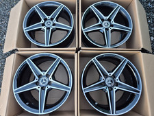 MERCEDES C CLASS 18” AMG ALLOY WHEELS RIMS W205 V Vito W204 4x Genuine. 
