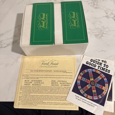 Vintage Trivial Pursuit All-Star Sport Edition Card Set 1981 Complete with guide