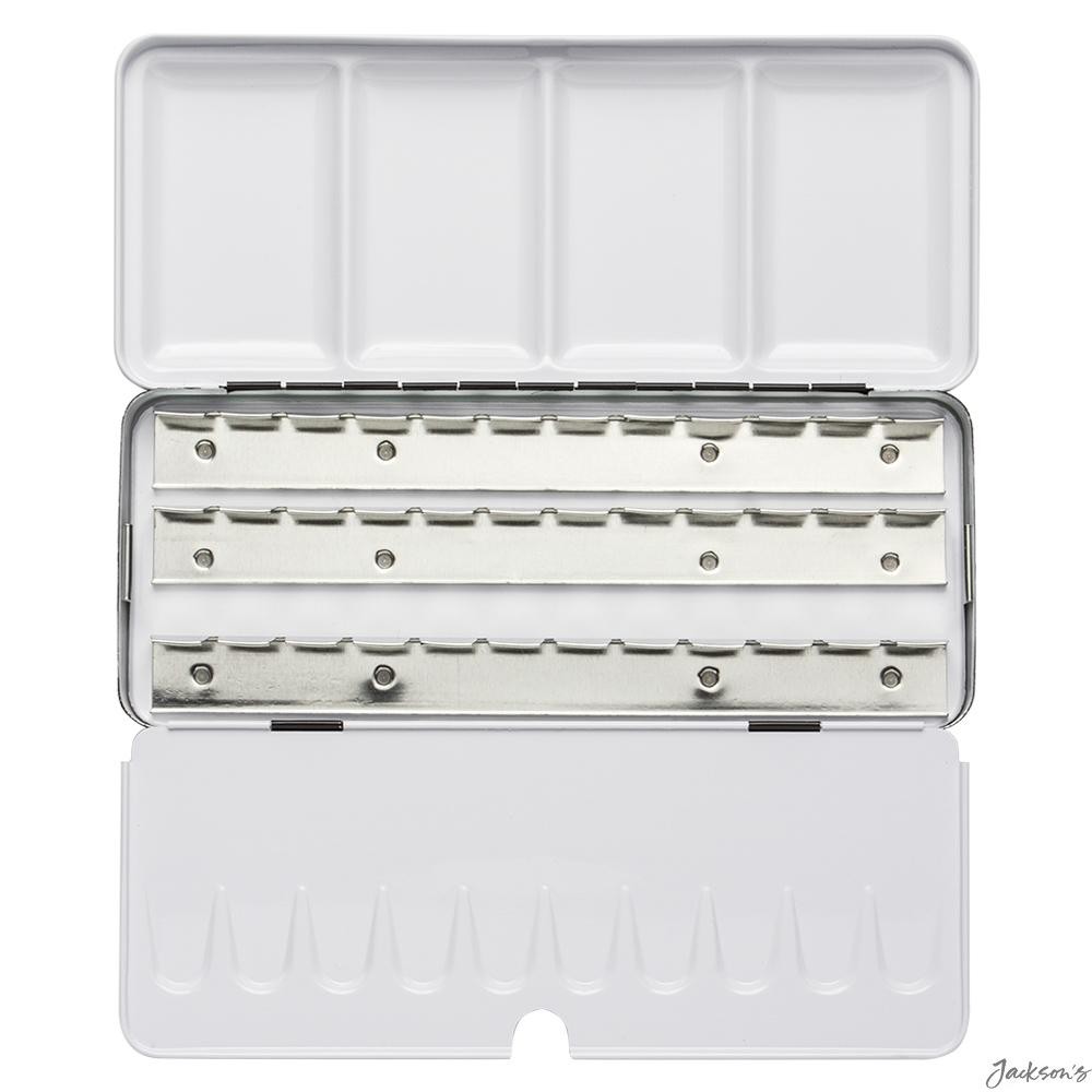 Jackson's : Empty Metal Watercolour Box : Holds 36 Half Pans or 18 Full Pans ...