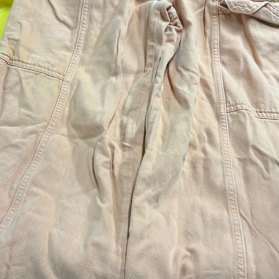 Pantalones Cargo Hudson Naranja De Talle Alto Crema Denim Talla 27 / 4 - Imagen 4 de 4