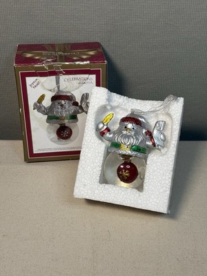 Celebrations by Mikasa Santa Snow Globe Ornament Item# 5137307/7978 Original Box