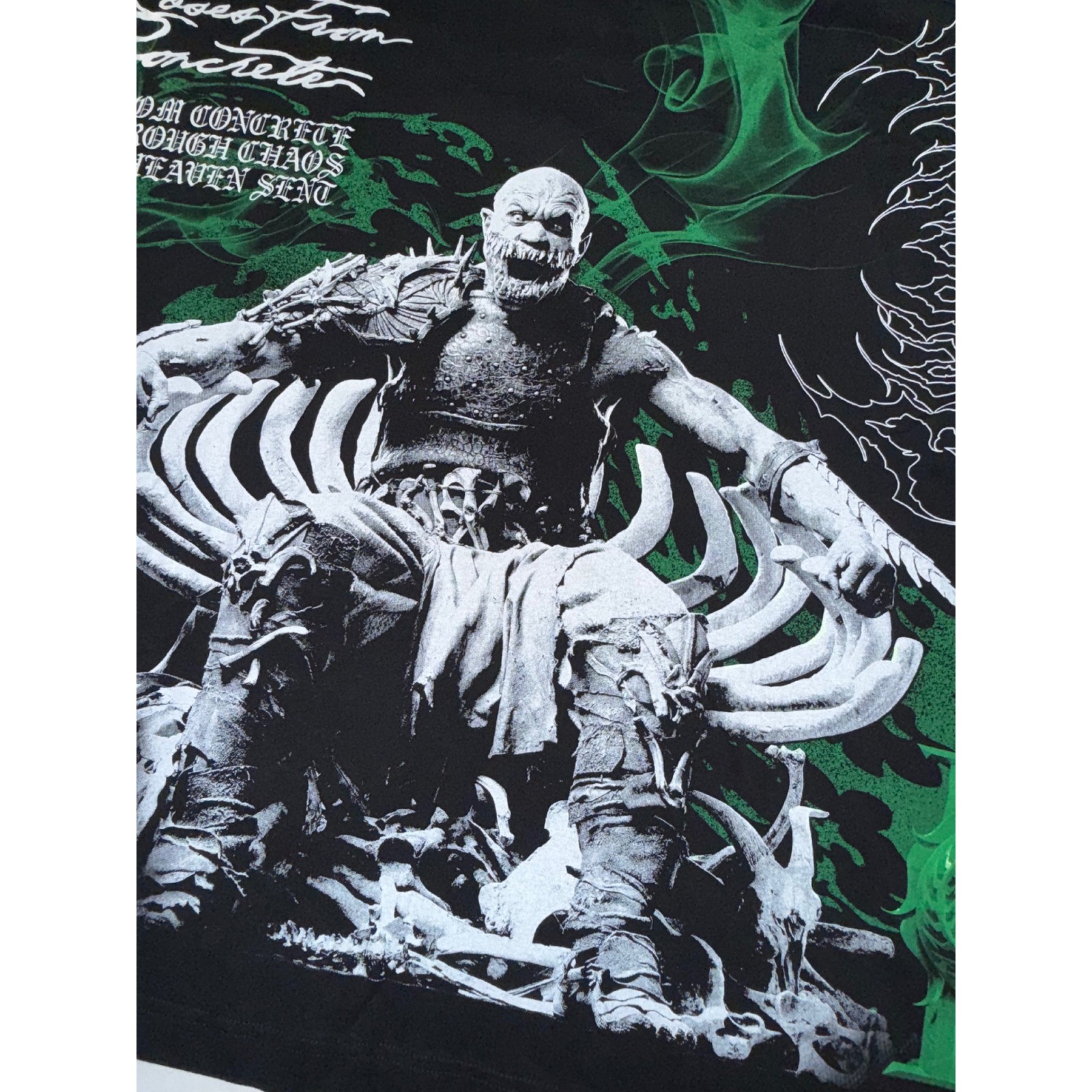 Civil Regime Mortal Kombat II Baraka T-Shirt Mens XL Black Green Roses NWT
