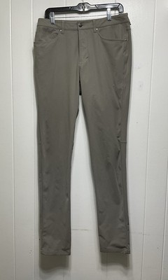 Lululemon Men s Gray ABC Warpstreme Performance Pants 32x34 EUC Slim Straight