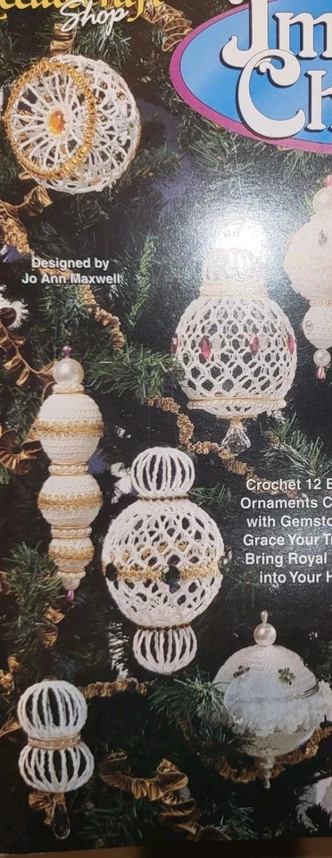 Needlecraft Shop Imperial Christmas 12 Exquisite Ornaments Crochet Pattern Book - Image 4 of 4