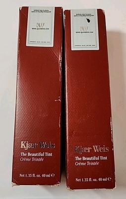 NEW LOT 2 Kjaer Weis The Beautiful Tint Shade D3 Tinted Moisturizer 1.35oz 40 ml