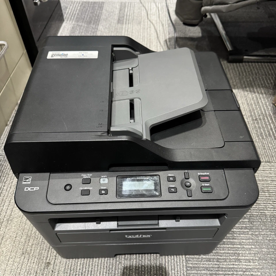 Impresora multifunción láser monocromática compacta Brother DCP-L2550DW - negra Foto 2 de 4