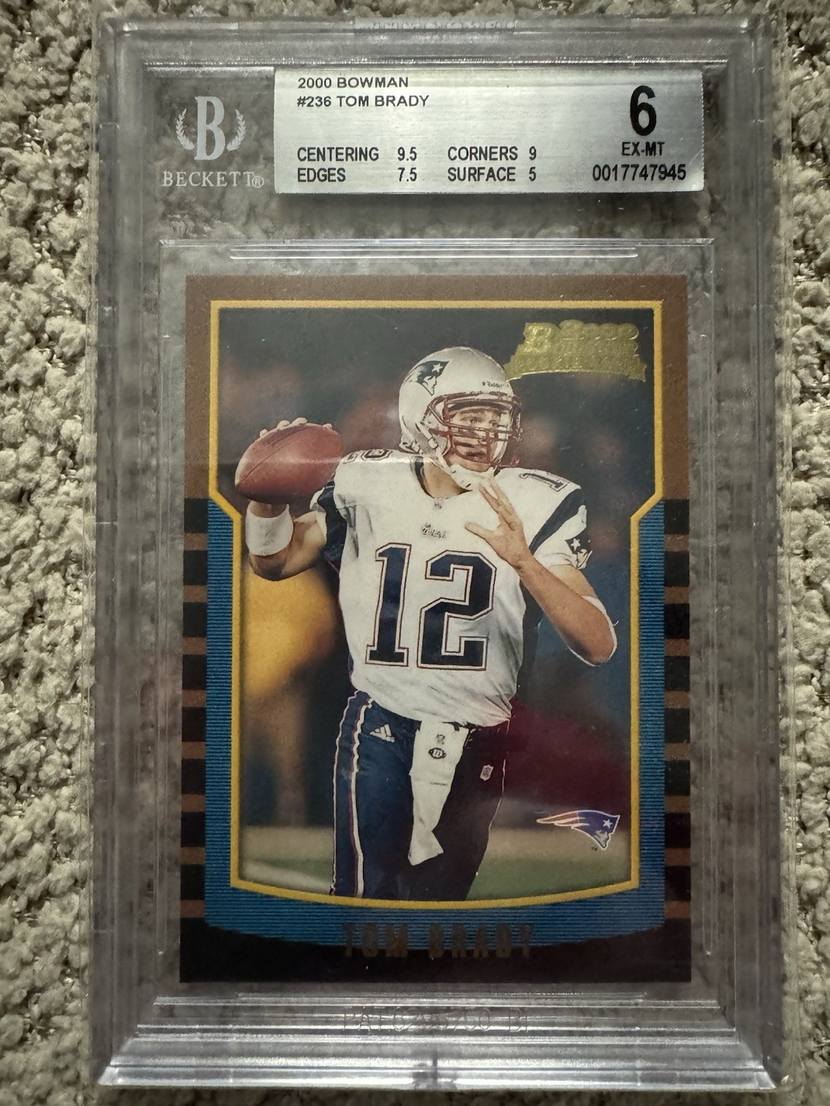2000 Bowman - Tom Brady #236 (RC)