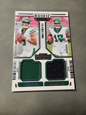 2024 Panini Contenders Jordan Travis Malachi Corley Rookie Dual Patch Jets NFL