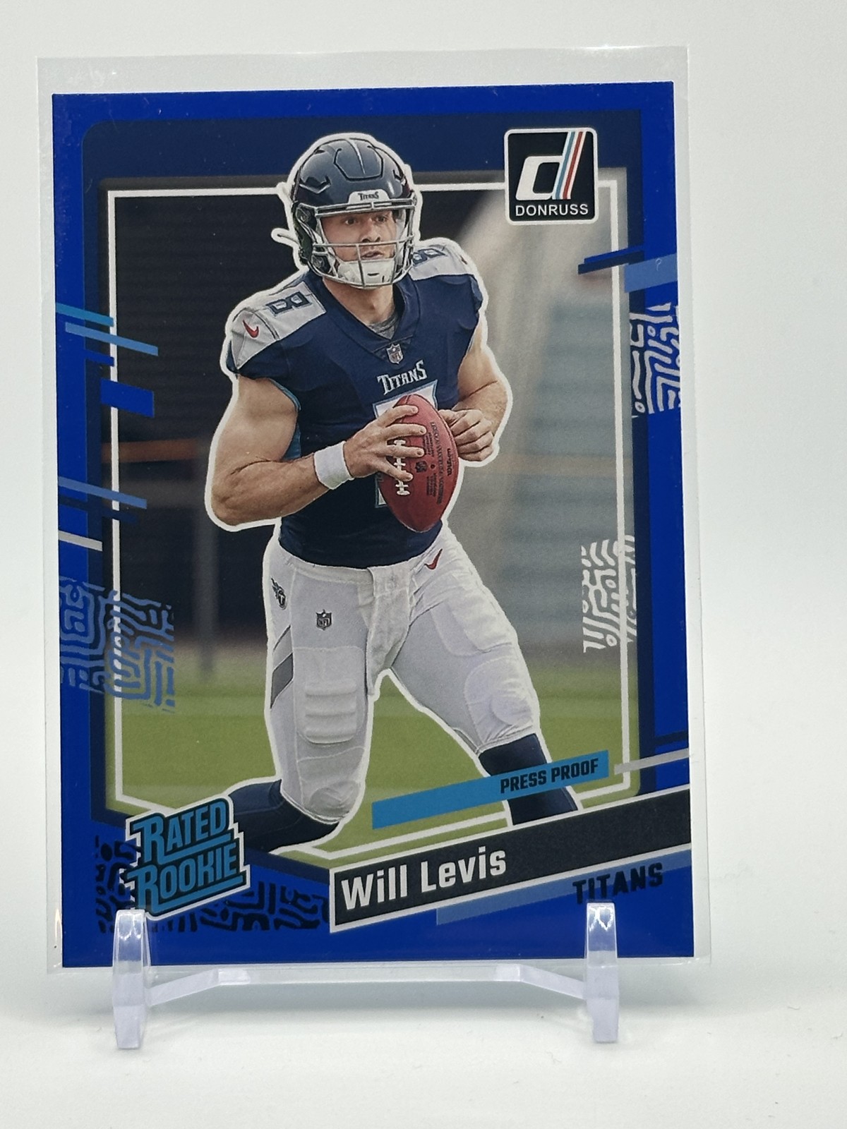 2023 Panini Donruss - Rated Rookie Will Levis #397 Press Proof Blue (RC)
