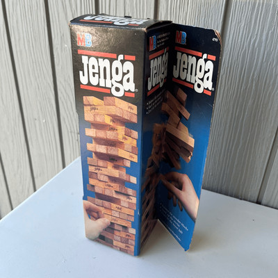 VTG 1986 MB Jenga (1992 Dist.) Believed Unused Black Box Classic Edition