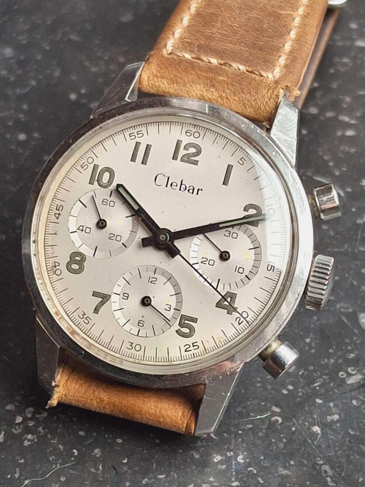 Clebar (Poor Man's Heuer) Carrera Valjoux 72 Pre-Daytona Tri-Compax Chronograph