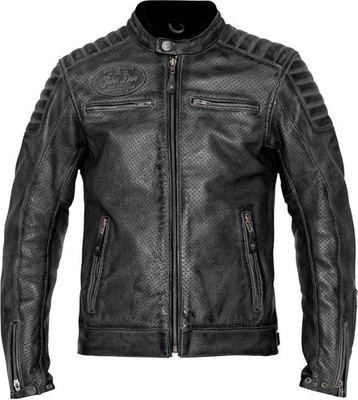 John Doe Storm Motorrad Lederjacke, grau, 3XL