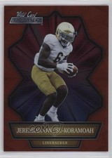 2021 Wild Card Alumination Red Jeremiah Owusu-Koramoah #ABC-20 Rookie RC 1a7j. rookie card picture