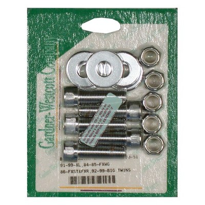 Montagekit Riemenrad Chrom für Harley-Davidson Big Twin, XL 84-03 m. Speichenrad