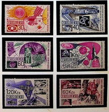 CZECHOSLOVAKIA Sc 1454-9 NH ISSUE OF 1967 - SPACE - (CZ26)