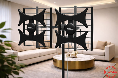 Attic Outdoor Multi-Directional 4K HDTV Amplified Antenna up to 200 Mile w/ Pole