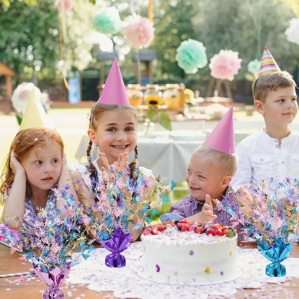 3 Piece Butterfly Table Decorations Metallic Gleam Foil Spray Centerpieces Mu... - Image 4 of 4