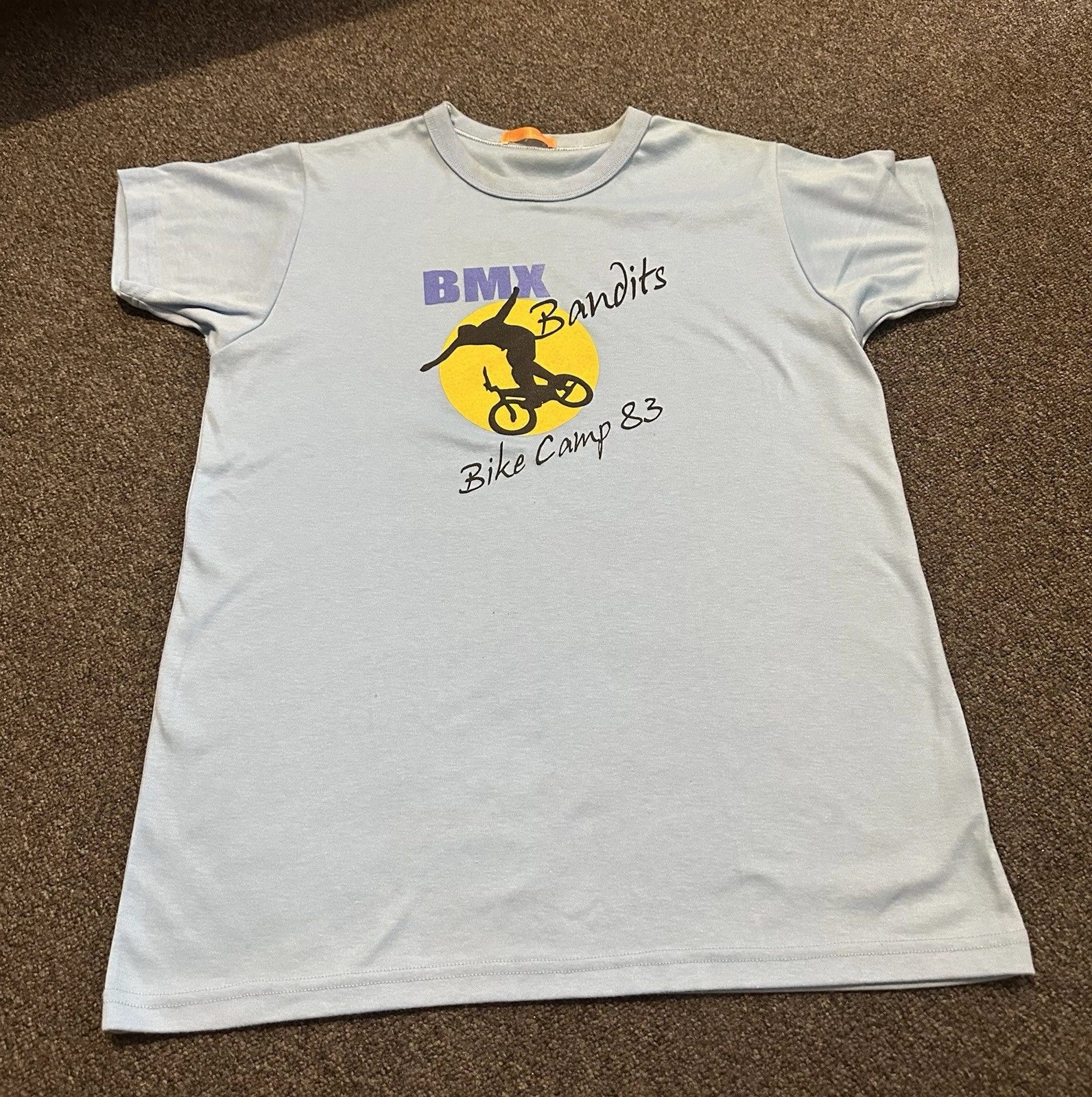 RARE Klub Retro BMX Bandits Bike Camp 83 T Shirt Men’s Large Shirt Unisex