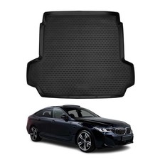 Kofferraummatte Kofferraumwanne für BMW 6er G32 2017-2021 Gummi TPE Schwarz