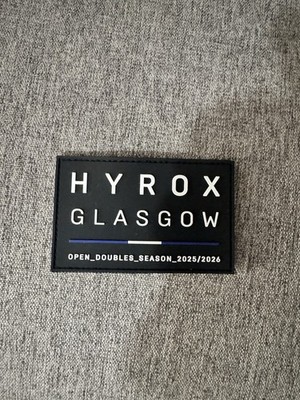Hyrox Glasgow Patch 2026 - Open Doubles Season 2025/2026 Finisher Bag Patch