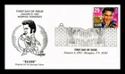 US COVER ELVIS PRESLEY LEGENDS OF MUSIC FDC GEORGE FISHER THERMOGRAPHED CACHET