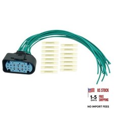 14 Pin Headlight High/Low Beam Wiring Harness Connector Pigtail Plug Fit for