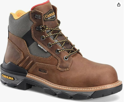 Carolina Men's Cancellor 6'' Composite Toe Waterproof Work Boot Brown Size 14 2E