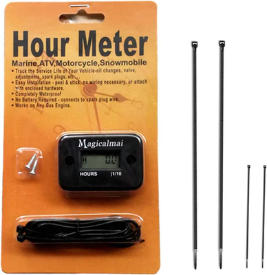 #ad Inductive Hour Meter for Gas Engine Generator Lawn Mower Pressure Washer Marine $14.35