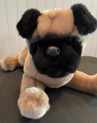 Douglas Cuddle Toys Muggins Pug Posable Dog Plush Stuffed Animal Retired 14 