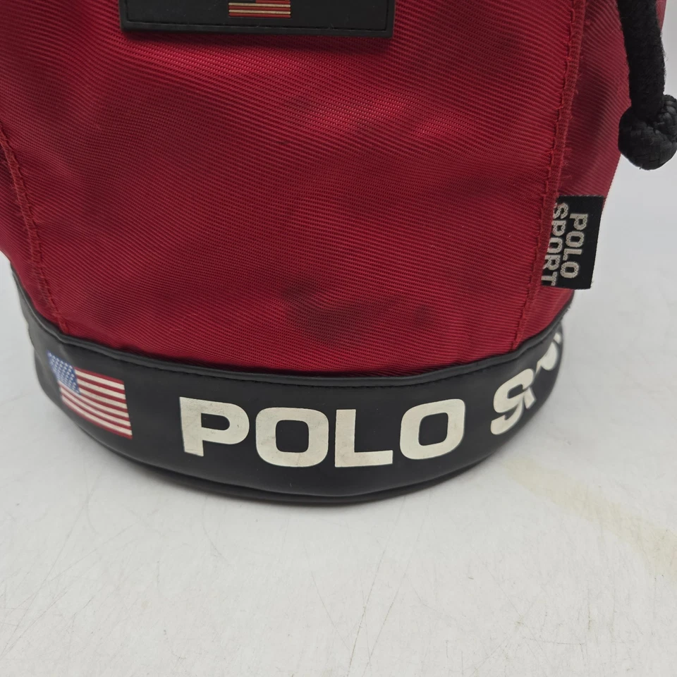 Vintage Polo Sport Ralph Lauren Red Blue Sling Bag Y2K - Image 4 of 4