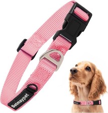 Dog Collar, Adjustable Nylon Puppy Collar with Quick-Release Buckle