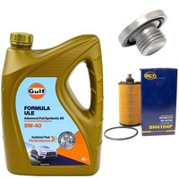 MotoröL Filter Set 5W-40 4 Liter + ÖLablassschraube FüR Chevrolet Orlando Trax