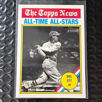 Topps 2025 Heritage Mel Ott Topps News All-Time All-Stars #348 /200