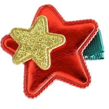 Sweet Girls Hairpin Harajuku Style Mini Star Y2K Metallic Silver Duckbill Clip