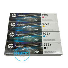GENUINE 4-Pack HP 972A BK/M/Y/C PageWide Cartridges SEALED Boxes